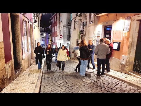 Nightlife. Let's explore the streets of BARRIO ALTO Lisbon Portugal.  24/01/26 4k HDR  Part 2