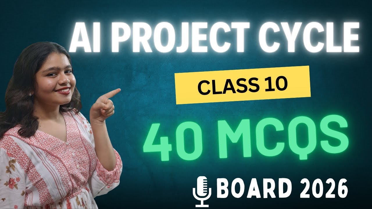 AI Project Cycle MCQs Class 10 40 Questions for CBSE Board Exam 2026