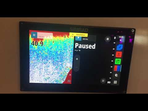 Review of the Simrad GO9 9\" Chartplotter Fish Finder Transducer and Radar