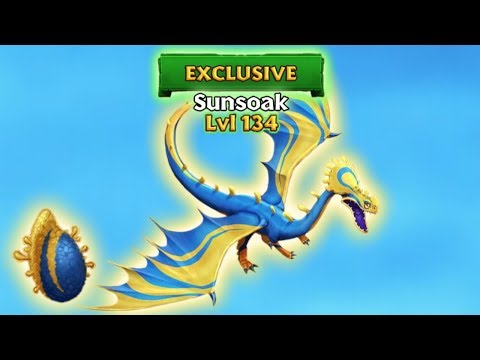 Sunsoak (New Exclusive Threadtail) Titan Mode Max Level 134 | Dragons: Rise of Berk