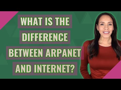 What is the difference between Arpanet and Internet?