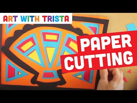 Paper Cutting Inspired By Molas From The San Blas Islands of Panama - Art With Trista