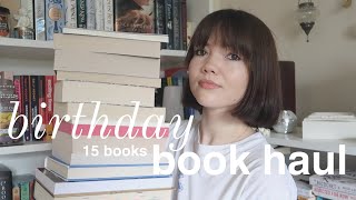 a big birthday book haul