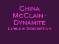 China McClain - Dynamite Lyrics in Description ...