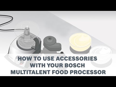 Virtuvinis kombainas Bosch MC812M865, MultiTalent 8, 1250 W, juodas video