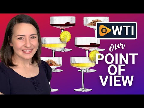 6 Pcs Ribbed Coupe Cocktail Glasses - WTI product video review
