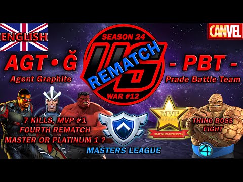 AW: AGT•Ǧ vs. -PBT- | S24W12 | 7 Kills MVP#1, REMATCH | MASTER OR P1 ? - Marvel Contest of Champions