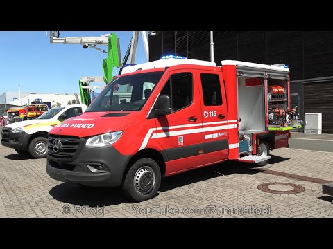 Small Italian fire engine - MB Sprinter/ Divitec Antincendi - exterior & interior – Interschutz 2022