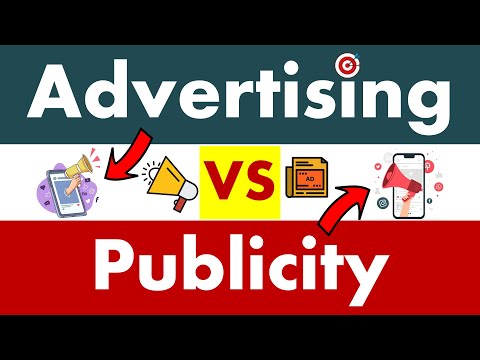 Differences between Advertising and Publicity.