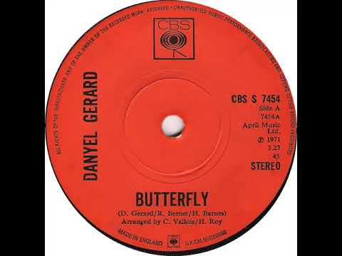 UK New Entry 1971 (167) Danyel Gérard - Butterfly