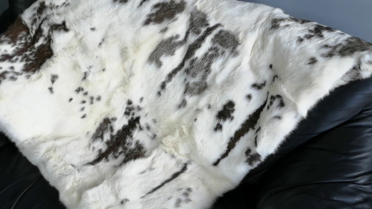 Rabbit fur blanket