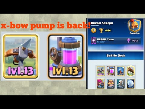 Play like cheating! X-bow pump is insane 😎 - Clash Royale