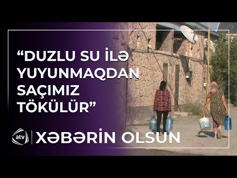 Sakin: “Duzlu su ilə yuyunmaqdan saçlarımız tökülür”