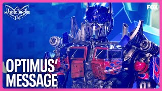 Optimus Has Advice for the Singers | Season 11 | The Masked Singer