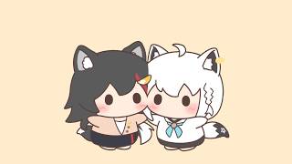 【手描き】聞いてよミオー！【白上フブキ/大神ミオ/ホロライブ】