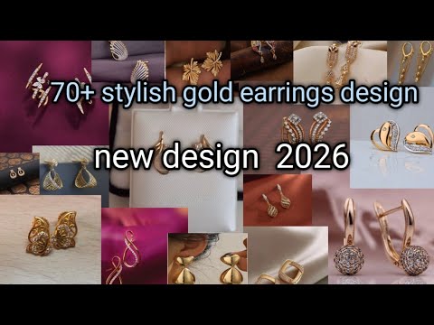 Latest design stylish gold earrings/trendy design for party /party wear earrings design/