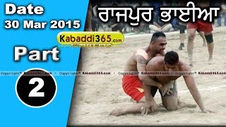 Rajpur Bhayan (hoshiarpur) Kabaddi Tournament 30 Mar 2015  Part 1 by Kabaddi365.com