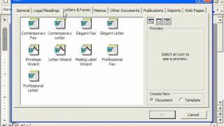 Word 2003 Tutorial Creating New Documents 2000 & 97 Microsoft Training Lesson 2.4