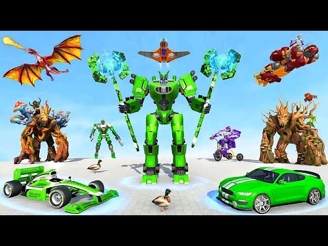 Dragon Robot Tree Blue Robot Transform Games 2022 Part2 - iOS Android Gameplay