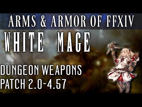 All White Mage Dungeon Weapons of ARR, HW, & SB