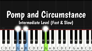 Download lagu Pomp and Circumstance (Elgar) - Fast and Slow Piano Tutorial - Intermediate mp3