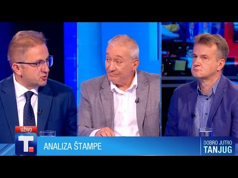 DOBRO JUTRO TANJUG  - Analiza štampe  29.07.22. • Aleksandar Mitić i Stevica Deđanski