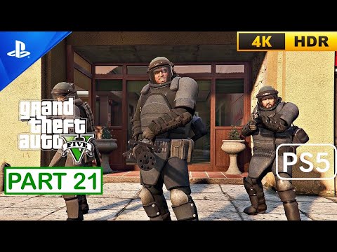 GTA V PS5 - Gameplay Walkthrough (60FPS 4K HDR) Part 21 No Commentary