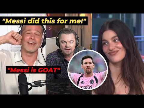 Morrone, Brad Pitt, Leonardo DiCaprio talking about Messi