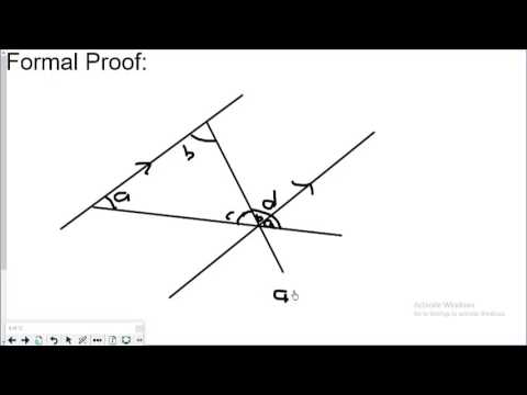 Exterior angle theorem