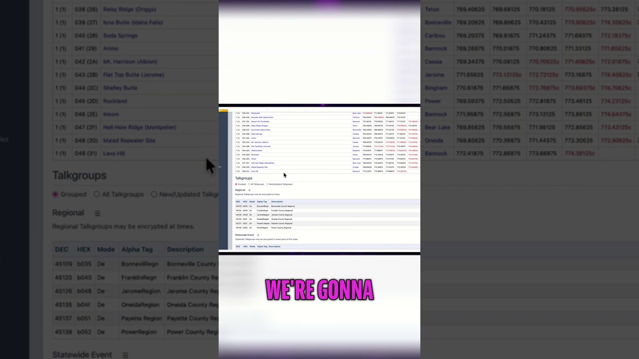 Secret Scanner Settings: Unlock Police & Fire Radio Frequencies! #shorts