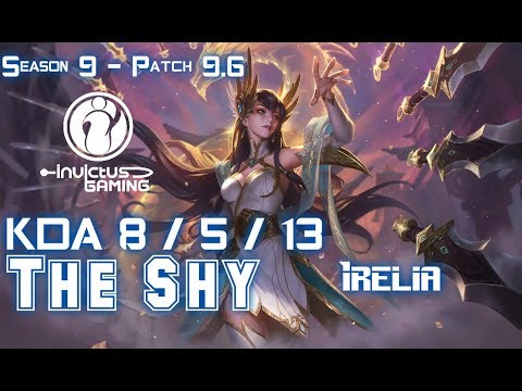 IG  The Shy IRELIA vs RYZE Top - Patch 9.6 KR Ranked
