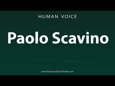 How To Pronounce Paolo Scavino