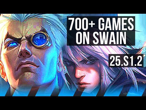 SWAIN vs TALON (MID) | 700+ games | KR Grandmaster | 25.S1.2