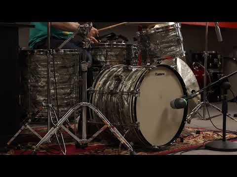 1960s Camco "Tuxedo" Sky Blue Pearl Drum Set image 26