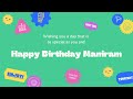 Happy Birthday Maniram