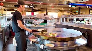 Mongolian Grill Hibachi LIVE Cooking