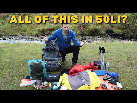 How to pack a 50L Backpack for Wild Camping