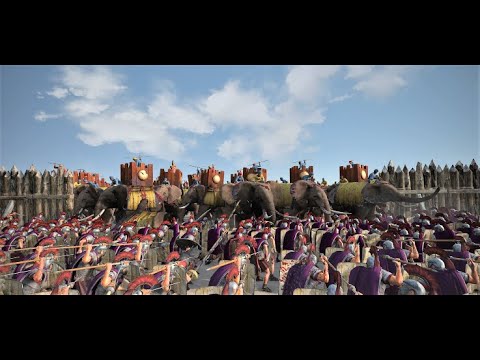 400 ELEPHANTS AT THE ROMAN GATE!! Can Roman stop them?! Total War: Rome 2