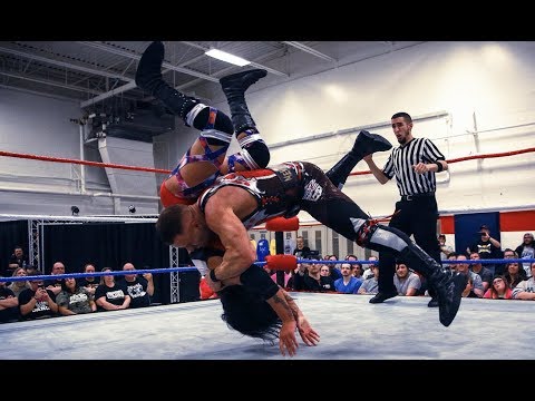 Pat Buck Spears Kris Statlander Mid-Handstand - Limitless Wrestling (Intergender)
