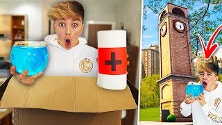 I Mailed Myself in a Box to TILTED TOWERS &amp; It Worked! (Fortnite In Real Life)