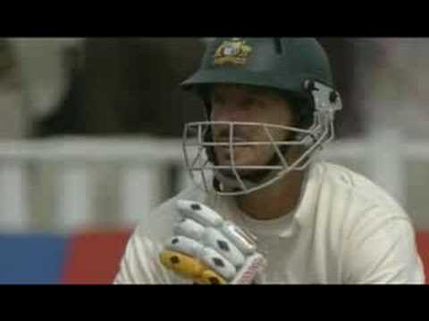 Steve Harmison bowls Kasprowicz, Ashes 2005 Edgbaston