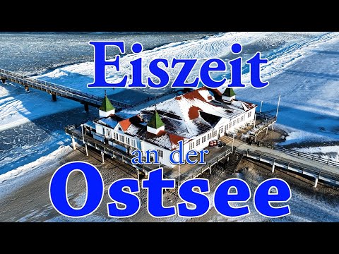 Eiskalter Winterzauber an der zugefrorenen Ostsee | Historische Seebrücke Ahlbeck | Insel Usedom
