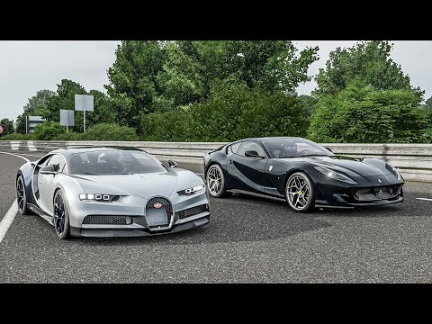 Forza 7 Drag race: Bugatti Chiron vs Ferrari 812 Superfast (1100hp)