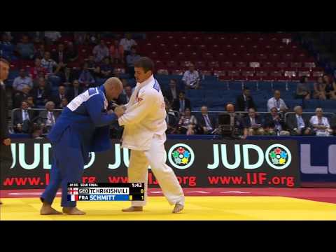 Avtandil Tchrikishvili (GEO) vs Alain Schmitt (FRA) -81kg Judo World Championships Chelyabinsk 2014