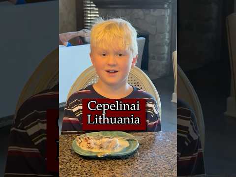 Lithuania: Cepelinai (potato meat dumplings) #foodadventure #potatodumplings @cosmicfoodadventure