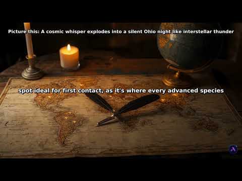 Picture this: A cosmic whisper explodes into a silent Ohio night like interstellar thunder