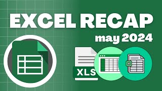 Download the video "May 2024 Excel Recap‼️ #excel #exceltips #googlesheets #spreadsheet #tutorial"