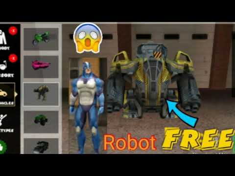Free Robot Machine in Rope Hero Vice Town | ROPE HERO VICE TOWN Video Game Update |