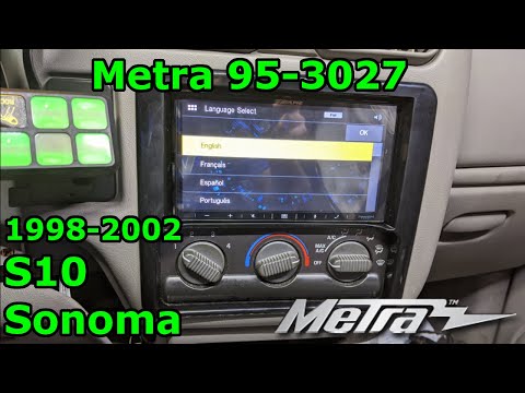 1998-2002 S10 Blazer Sonoma | Double DIN Install | Metra 95-3027 | Alpine ILX-W650
