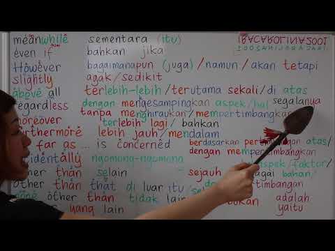 LEARN INDONESIAN VOCABULARY